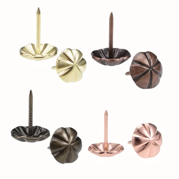 

uxcell 15-35pcs Upholstery Nails Tacks 16mm Head Dia 20mm Length Antique Thumb Push Pins Gold/Sliver/Rose Gold Tone
