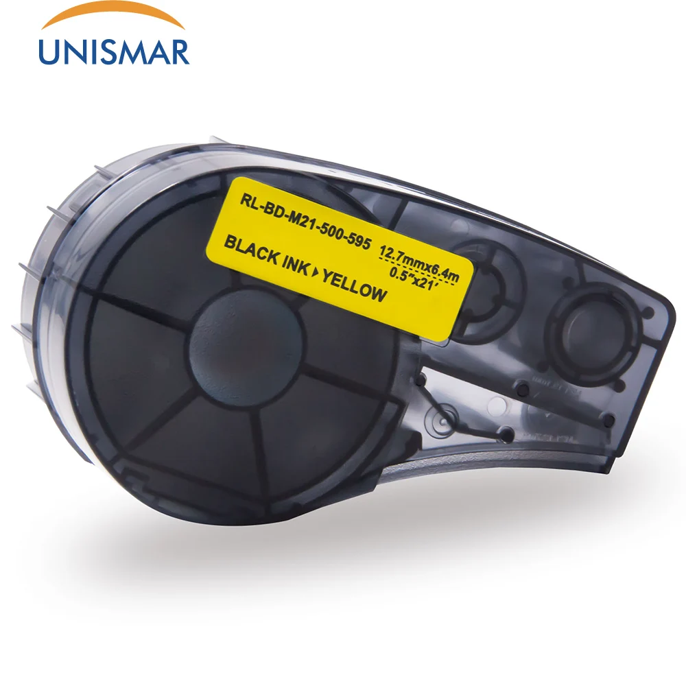Unismar M21 500 595 YL Высокой адгезии виниловая лента совместима с Brady BMP21 Plus IDPAL