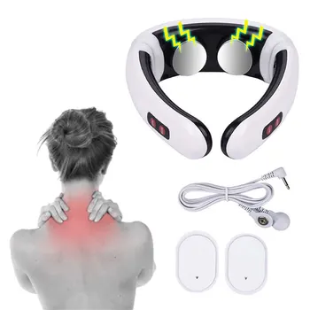 

Electric Neck Massager Pulse Cervical Massager Muscle Pain Relief Device Pain Relief Tool Health Care Relaxation For Adults Gift