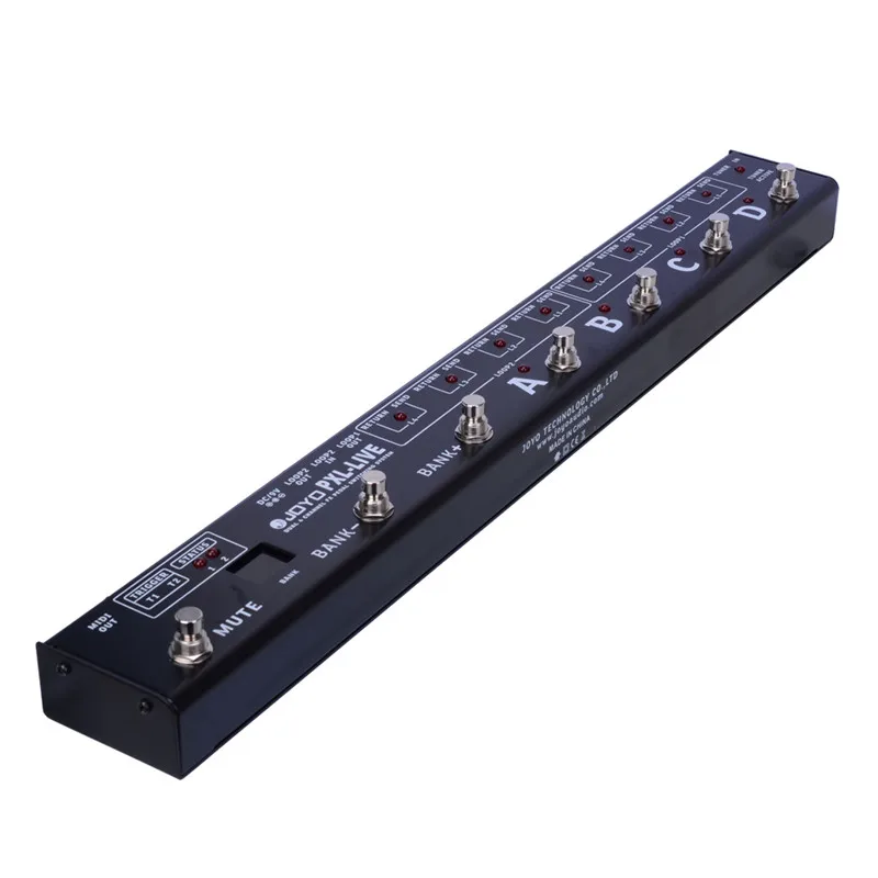 JOYO PXL Live программируемая Looper управляющая станция Двойной 4 канальный с MIDI выходом