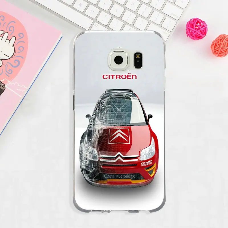 Divine DS Citroen логотип мягкий ТПУ чехлы для телефонов Чехол для samsung Galaxy Note 3 4 5 8 S3 S4 S5 Mini S6 S7 S8 S9 Edge Plus On5 On7