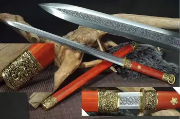 

Handmade Chinese Kung Fu Sword Sharp HRC60 Manganese Steel Blade Wu Shu Jian Full Tang