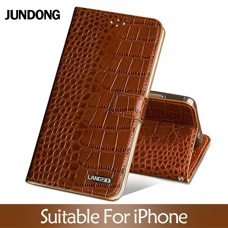 

Flip Phone Cases For iPhone 6 7 8 Plus X Xs Max Case Crocodile Texture Cover For iPhone 6 6S plus 6p 7p 8p case
