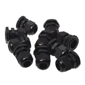 

10 Pcs Waterproof PG13.5 Model 6-12mm Cable Range Cables Gland Black