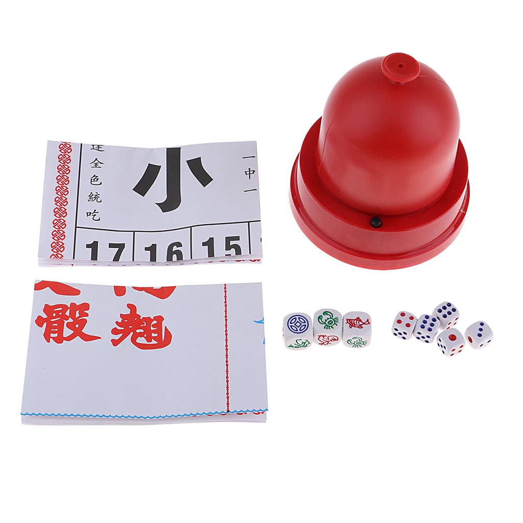 Set Sic Bo + Fish/Crab/Prawn Classic Casino Dice Game Family Party Supplies