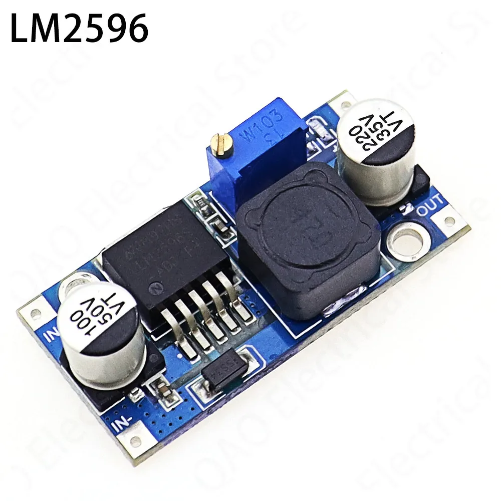 

LM2596s DC-DC step-down power supply module 3A adjustable step-down module LM2596 voltage regulator 24V 12V 5V 3V