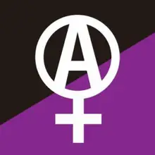 3x5ft анархия анархо флаг с феминистской 3x5ft цифровой печати полиэстер флаг