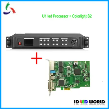 

Kystar U1 (Replace KS600) LED Video Processor Installed 1 PCS S2 Colorlight LED Sending card DVI/VGA/HDMI input