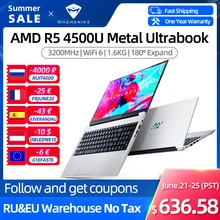 Aliexpress - Machenike AMD Ryzen 5 4500U Laptop WiFi 6 Ultrabook 8G 3200MHz 512G SSD 15.6” FHD Notebook Office Laptop Metal A/D Shell