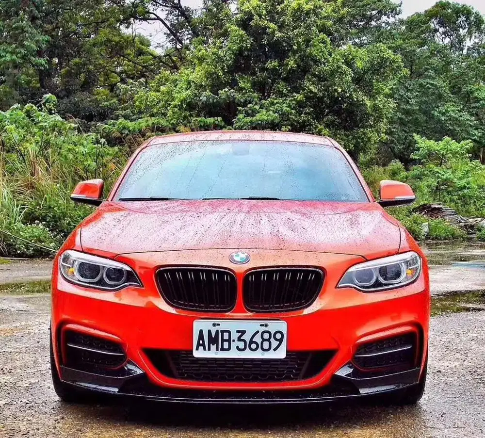 Неокрашенный спойлер для переднего бампера из углеродного волокна/ФАП BMW 2 серии