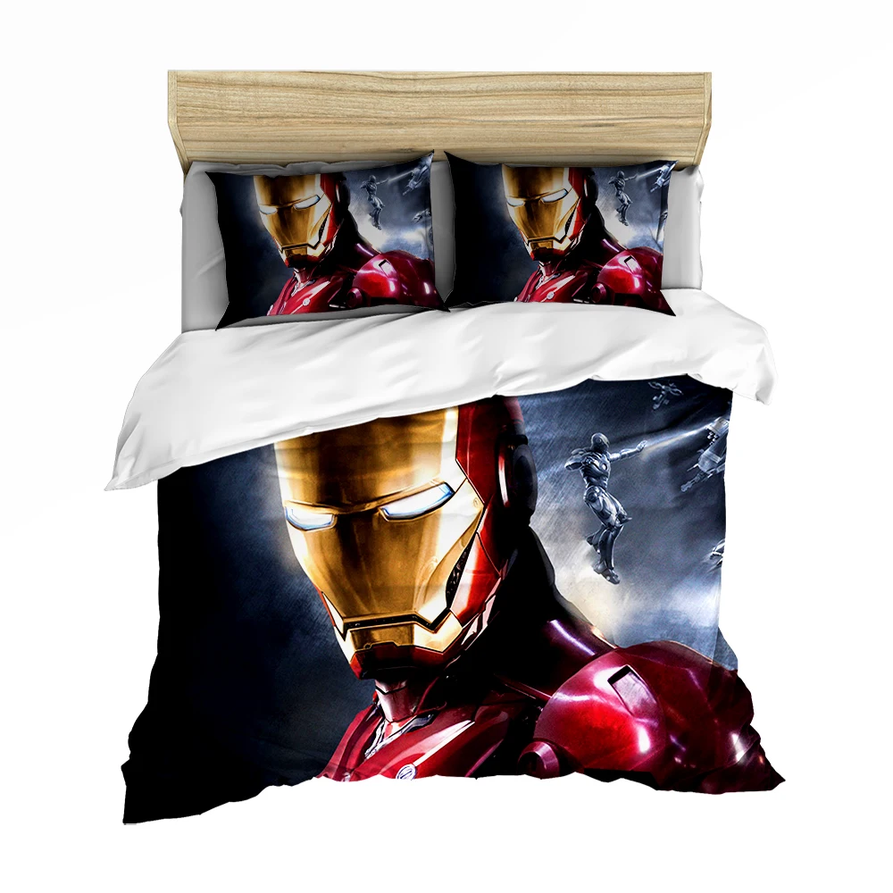 Комплект постельного белья с 3D Веном, Мстители Marvel, Железный человек, вспышка, двойное одеяло, королева, король, комплекты постельного белья, постельное белье