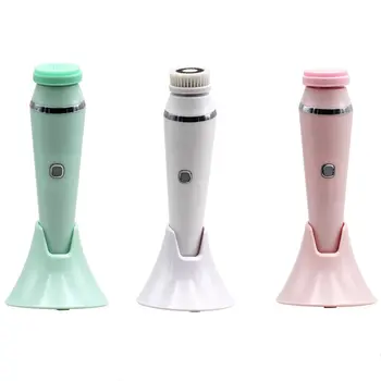 

Four In One Electric Face Brush Waterproof Beauty Silicone Cleanser Blackhead Cleansing And Exfoliating Facial Massager