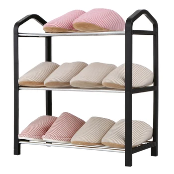 

New Black/Blue 3-Tier Shoe Rack Shoes Tower Storage Organizer Shelf Cabinet for Home Office Balcony Easy to Assemble Shoe Rack
