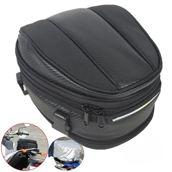

Waterproof Rear Seat Helmet Bag Tail Box Case Rain Cover Oxford Large Capacity