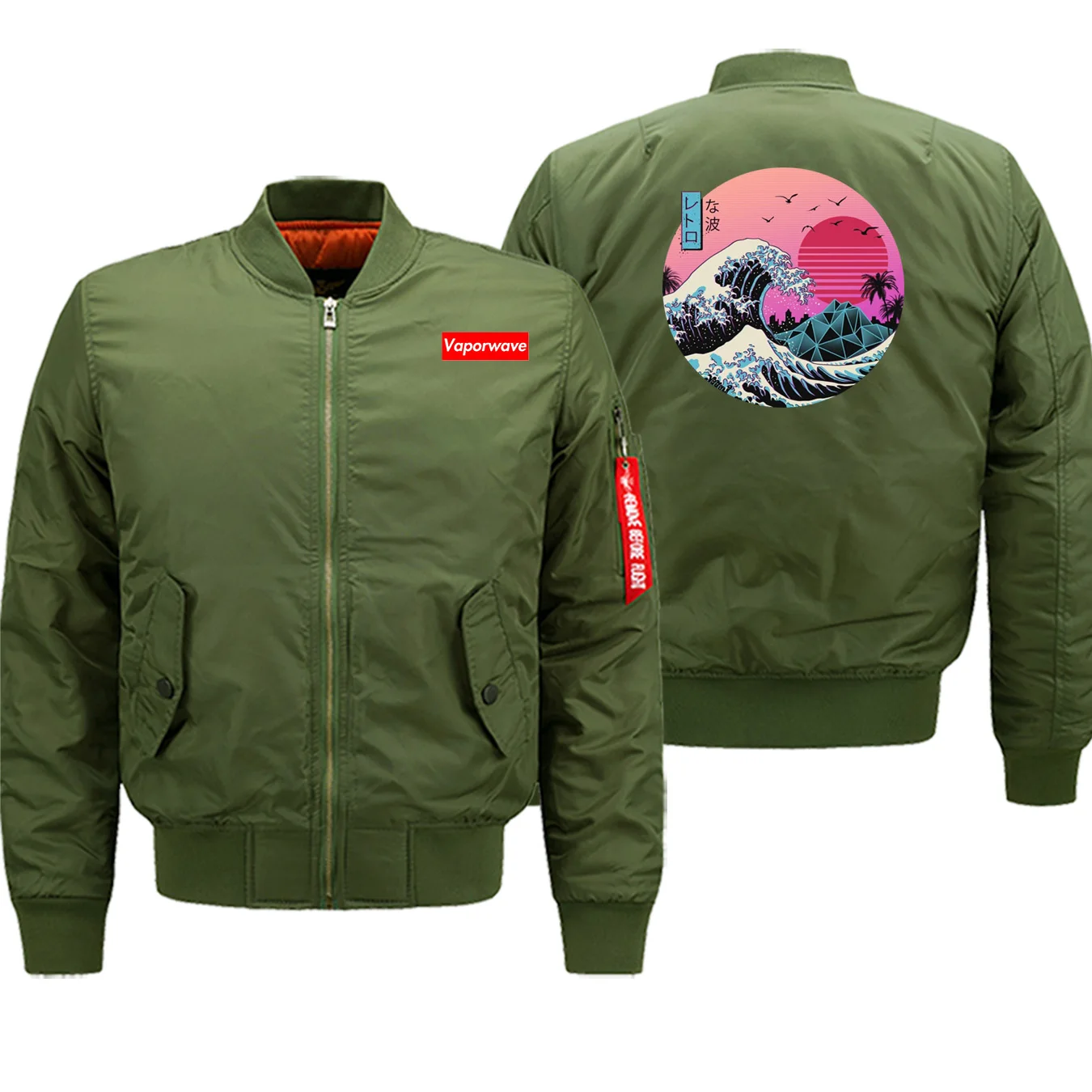 Winter Hot Sale Coat Thick Men Jackets Vaporwave Dragon Ball Streetwear Bomber Military Casual Jacket Motorcycle Warm Clothing