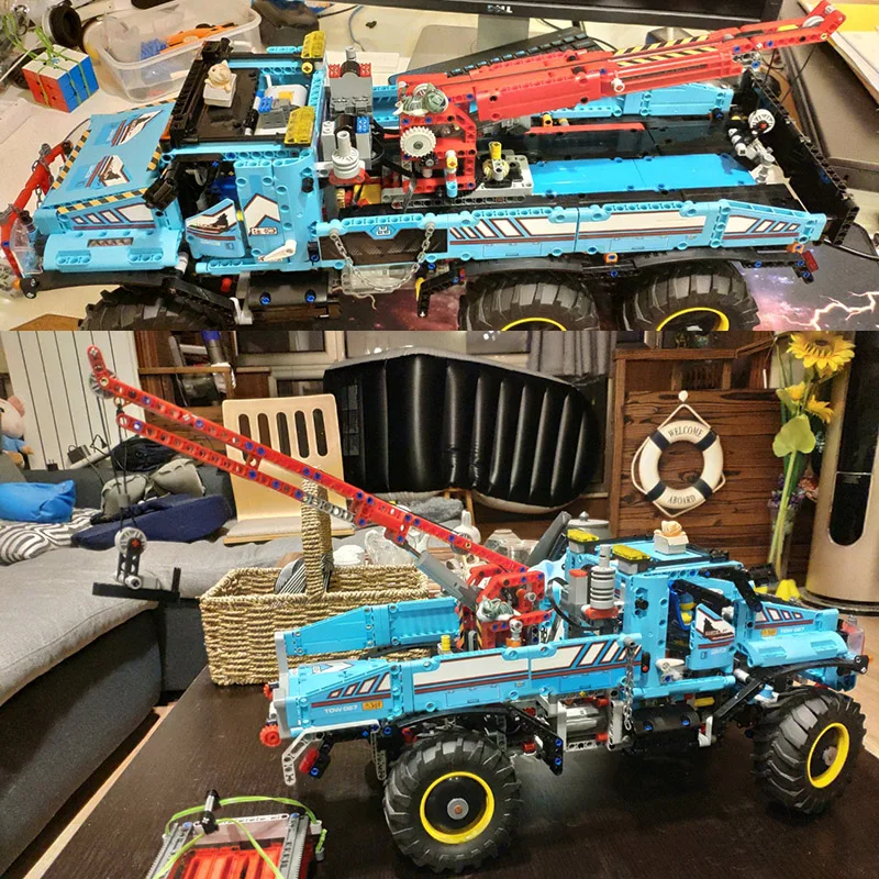 20056 Technic комплекты конечной вездеход 6X6 комплект дистанционного управления для грузовика строительные блоки кирпичи LPings игрушки Клон 42070