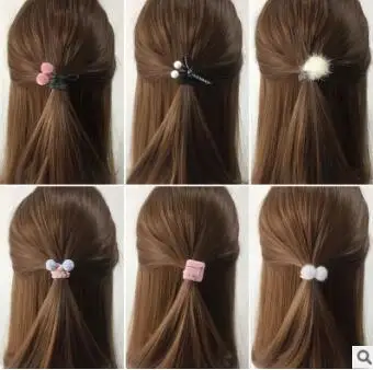 30 компл./лот 12 шт./компл. DIY мульти шары волосы группа костюмы высокопрочный жемчуг резинки для волос Инструменты для укладки аксессуары HA825