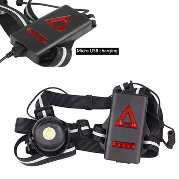 

Outdoor Night Running Lights Back Warning Light 2 Modes For Camping Hiking USB Running Flashlight Running Light