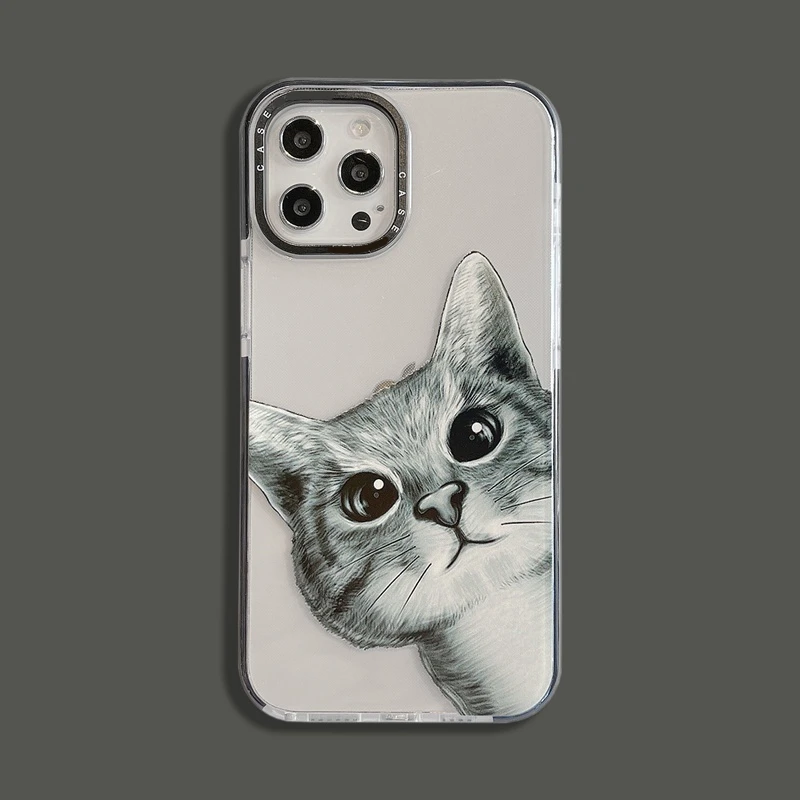 Cute 3D Cartoon Animal Cat Dog Case For iPhone 5