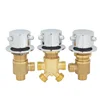 Bathtub Tap Brass Switch Control Valve Cold&Hot Shower Mixer Faucet Split 2 Way Water Divide Bathroom Cabinet Crane 5