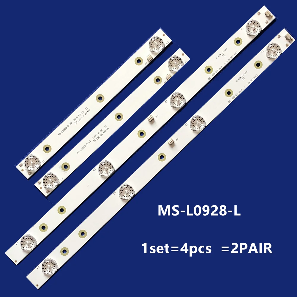 

New 5set=20 pcs LED Backlight Strip for akai AKTV3221 32LED38P JS-D-JP3220-041EC E32F2000 D32-0A35 MS-L0928-L R V2 HV320WHB-N80