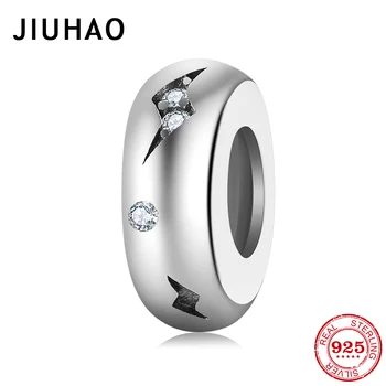 

Authentic 925 Sterling Silver Fashion lightning women charms spacer Beads Fit Original European Charm Bracelet Jewelry making