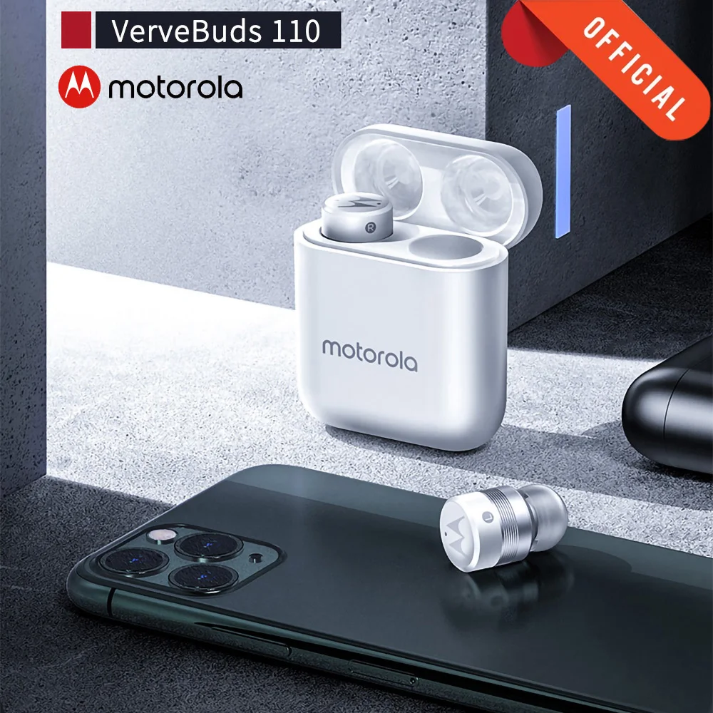 Беспроводные наушники Motorola Vervebuds 110 TWS Bluetooth 5 0 с шумоподавлением мини для звонков