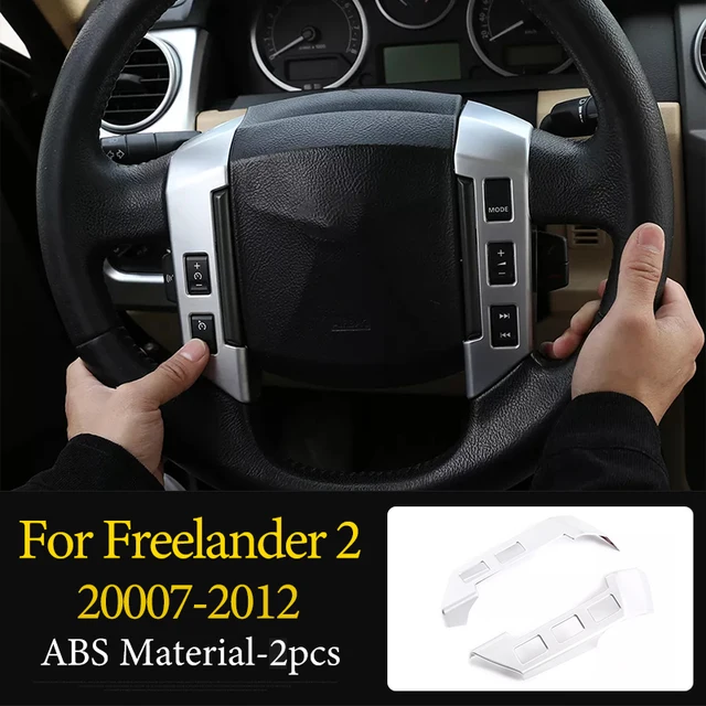 Car Steering Wheel,AC Vent Outlet Knob,Door Handle,Cover Trim,ABS Chrome,For LandRover Freelander 2 2007-2015 Interior Accessory 31