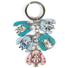 IVYYE Hatsune Miku аниме металлические брелки мультяшный брелок кулон-брелок для автомобиля игрушки брелок унисекс подарки Новинка - Цвет: see chart