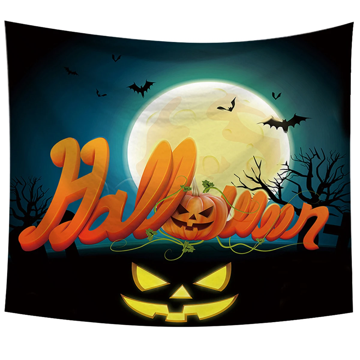 Серия Хэллоуин настенный гобелен из ткани корзинка для Хэллоуина ужас летучая мышь напечатанный настенный гобелен Grand скатерть вечерние
