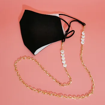 

Letter Beads Sunglasses Chain Women Gold Color Anti-slip Eyeglass Mask Cord Rope Strap Lanyard for Glasses