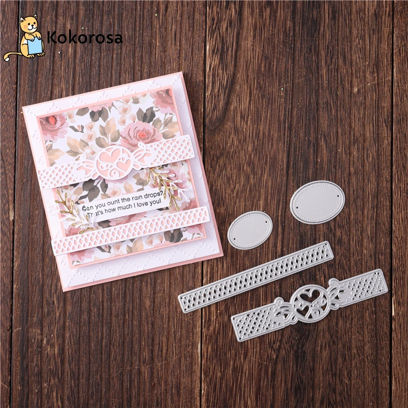 

Kokorosa Cutting Dies Metal Dies Lace Border Edge Circle Die Scrapbooking Album Card Making Embossing Stencil Diecuts Decoration