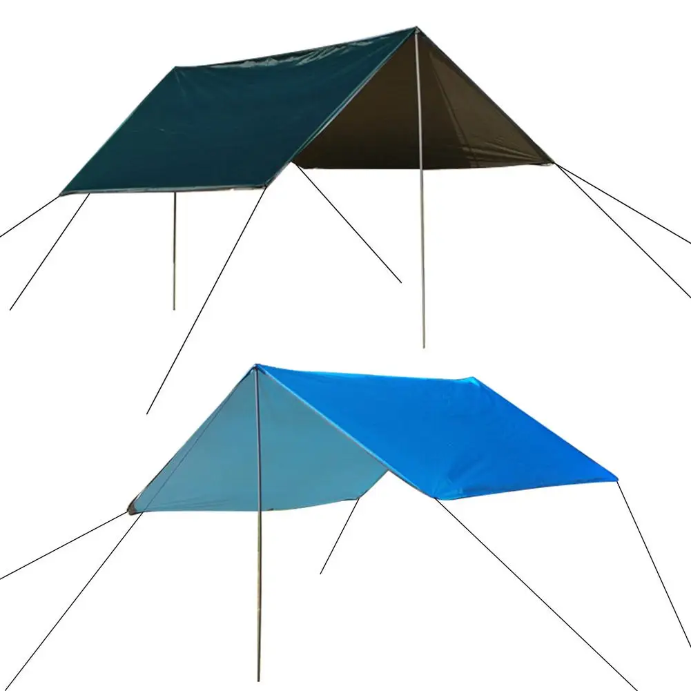 Outdoor Awning Waterproof Tarp Portable Tent Shade Ultralight Garden Canopy Sunshade For Camping Picnic Beach | Спорт и развлечения