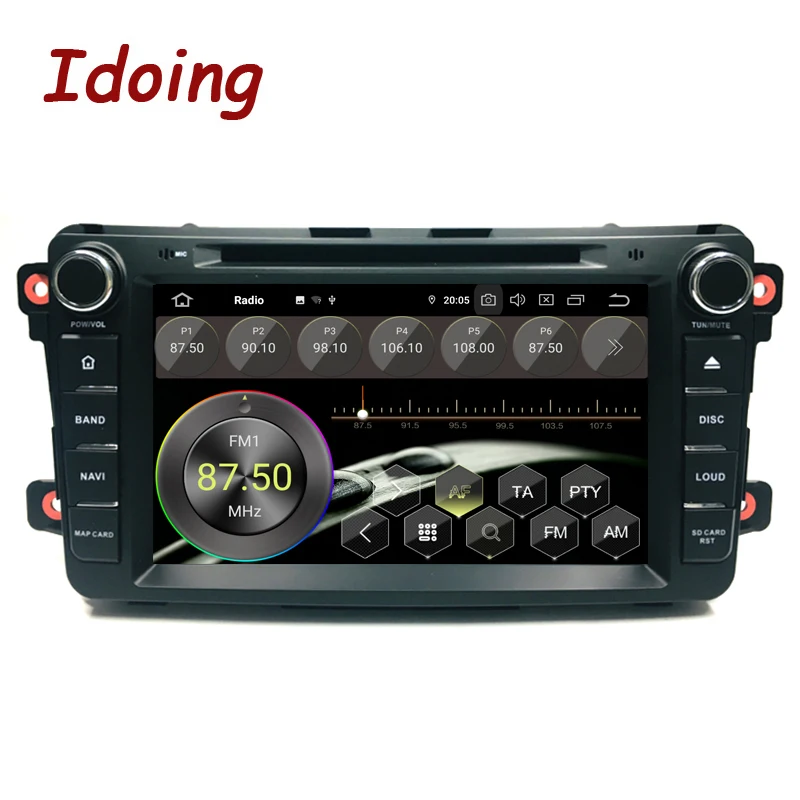 Discount Idoing 8"2Din Radio Android 9.0 For Mazda CX9 2007-2015 Car Multimedia System DVD Player GPS Navigation 4G+64G TDA7850 PX5 IPS 1
