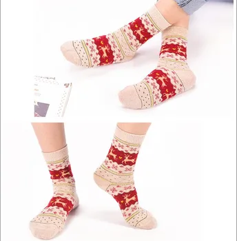 

Random Color 20pcs=10pairs Autumn Winter Casual Cartoon Print Women Cotton Socks Wool Comfort Warm Socks Size 35-41 Clearance