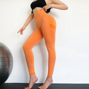 Legginsy do jogi damskie spodnie do jogi Push Up wysokiej talii bezszwowy Fitness do biegania Sport uprawianie sportów joggingowych spodnie dziewczęce leginsy tanie i dobre opinie CN (pochodzenie) Elastyczny pas COTTON POLIESTER NYLON WOMEN Dobrze pasuje do rozmiaru wybierz swój normalny rozmiar Yoga