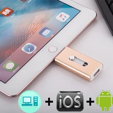 USB флэш-накопитель 8GB16G32G64G128G для iPhone 5/5s/6/6 S/7 plus/8X iPad Android многофункциональная OTG Флешка-ручка логотип на заказ 3,0