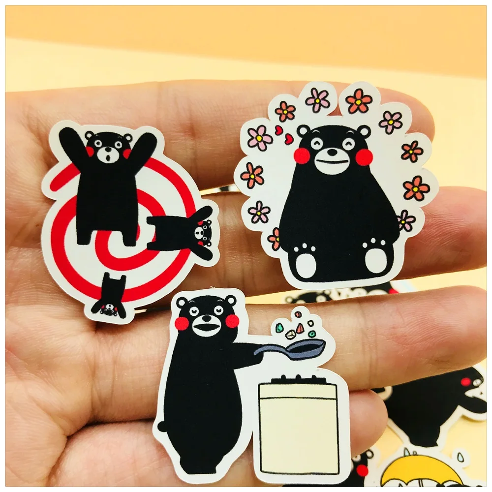 35 шт./компл. мультфильм рисунок «Hello Kitty» черный наклейка с медведем для рукоделия Скрапбукинг альбом мусор Журнал Планировщик декоративные Стикеры s