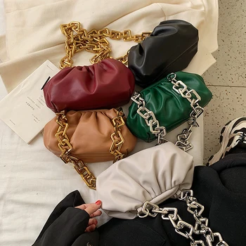 

Retro Women bag Simple Dumplings Messenger bag Designer Cloud Clutch Bags 2020 Female Crossbody Shoulder Bags fashion Handbag