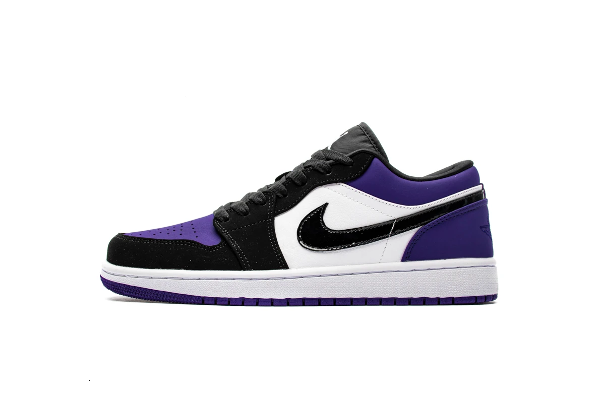 Кроссовки для баскетбола Nike Air Jordan 1 с низким черным носком, Новое поступление, удобные уличные кроссовки#553558-116 - Цвет: 553558-125