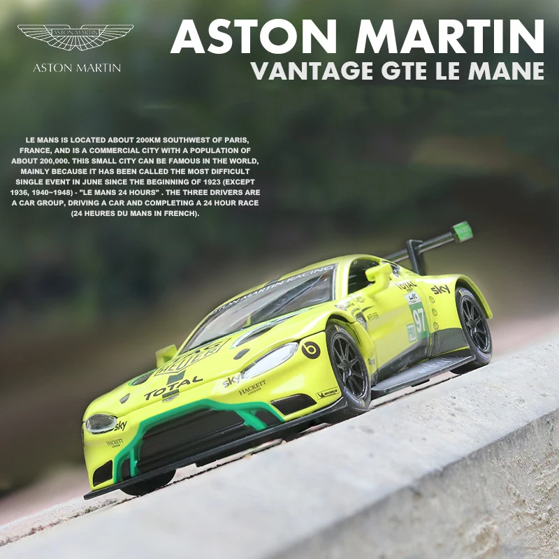 1:32 Aston Martin Le Mans Diecasts& Toy Vehicles модель автомобиля из сплава с вытягивающимся назад звуковым светильник Машинки Игрушки для детей