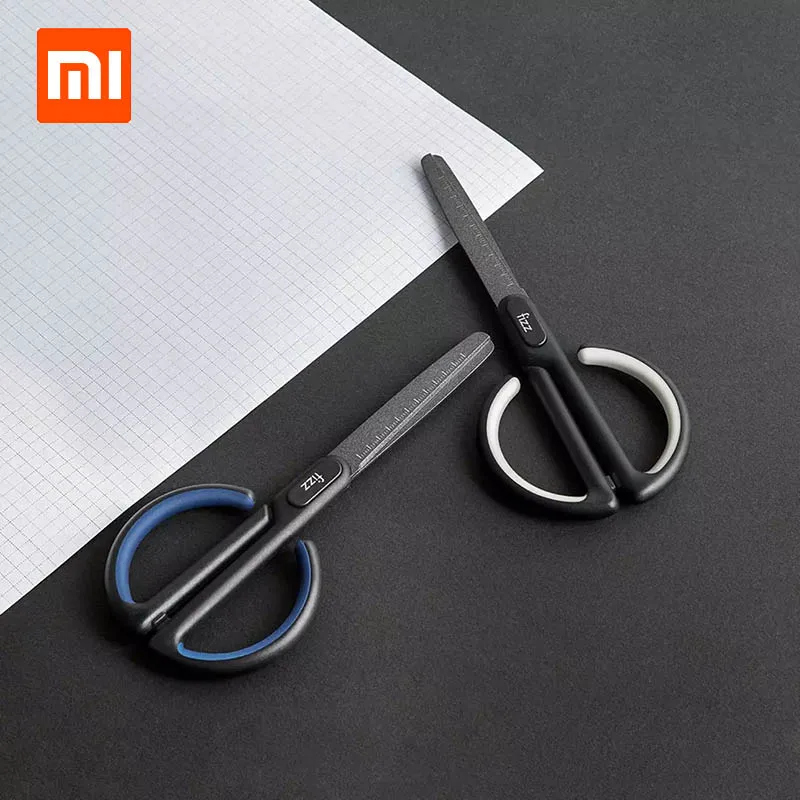 

Xiaomi Youpin Fizz Teflon Scissors Scale Mark Safe Rounded Cutter Head Fluorine Coating Process Office Stationery Scissors