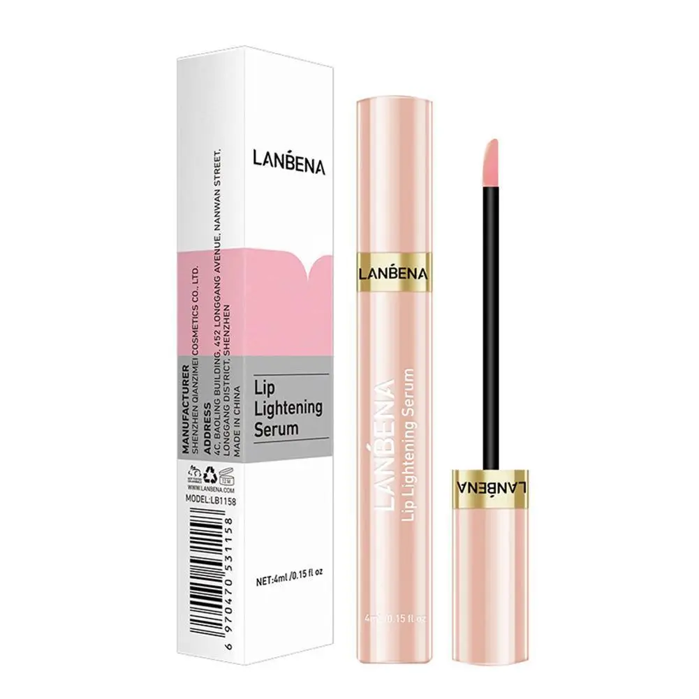 

LANBENA Lip Serum Lightening Lip Plumper Liquid Lip Lasting Lips Gloss Moisturizing Smooth Pink Long Reduce Beauty Pigmenta J6B0