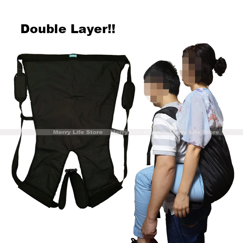 Patient Lift Sling Carrier Oneperson Transferring Belt Carrying Up
