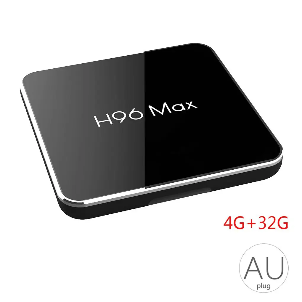 H96 Max Smart TV BOX 4G+32G/4G+64G TV BOX Replacement for Android 8.1 Amlogic S905X2 Quad Core USB 3.0 Home Theater