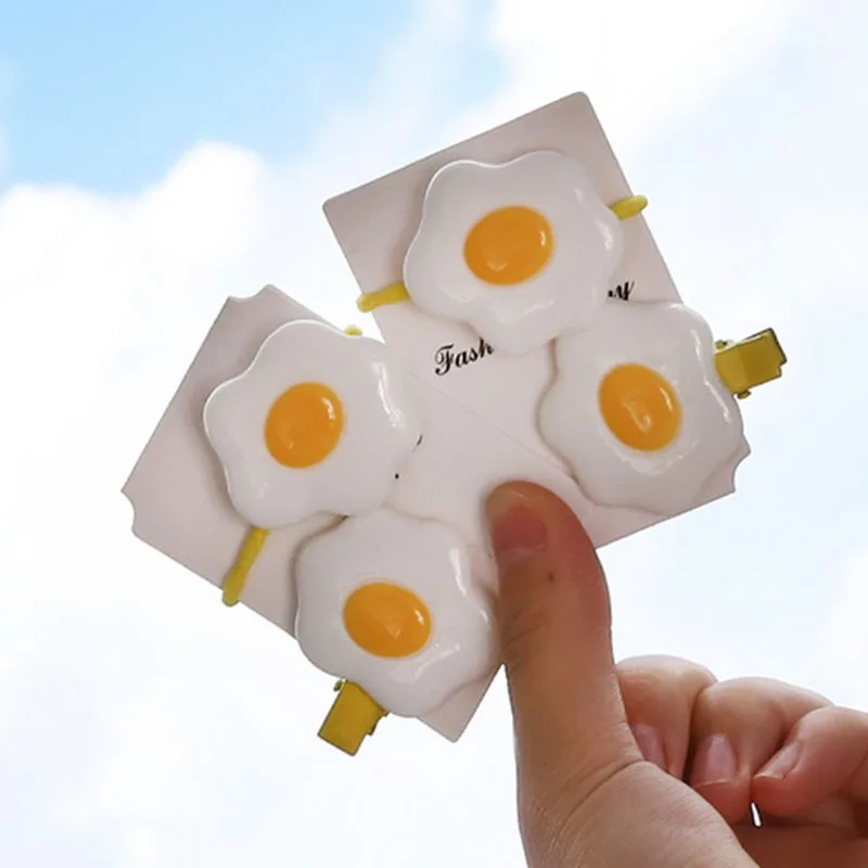 Lovely Korea Egg Sweet Yellow Elastic Hair Rope Clip Grip Barrettes Hairpin Accessories | Украшения и аксессуары