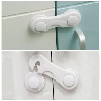 

10pcs Multi-use Baby Drawer Lock Plastic Child Security For Cabinet Refrigerator Window Closet Protect Toddler Safety Protector