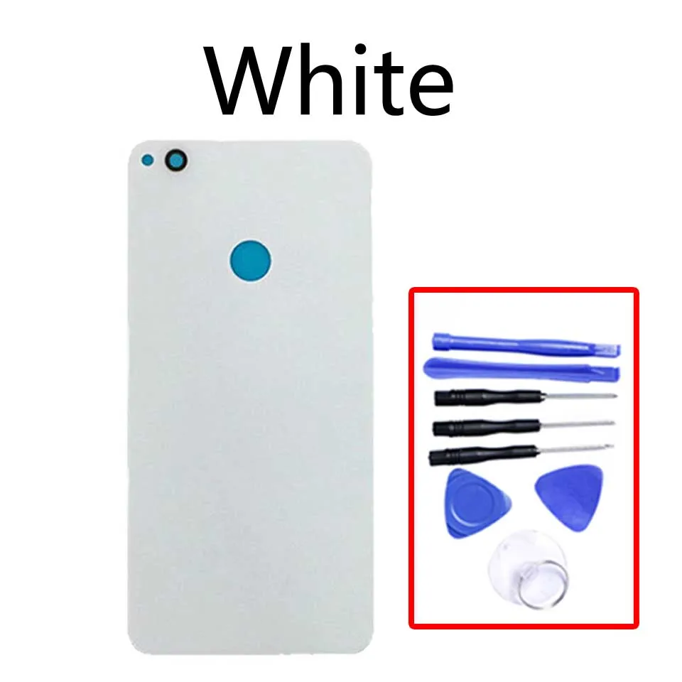 White-With tool Заднее стекло для huawei P8 Lite батарея задняя крышка Замена для huawei P9 Lite Корпус чехол Корпус корпус - Цвет: White-With tool