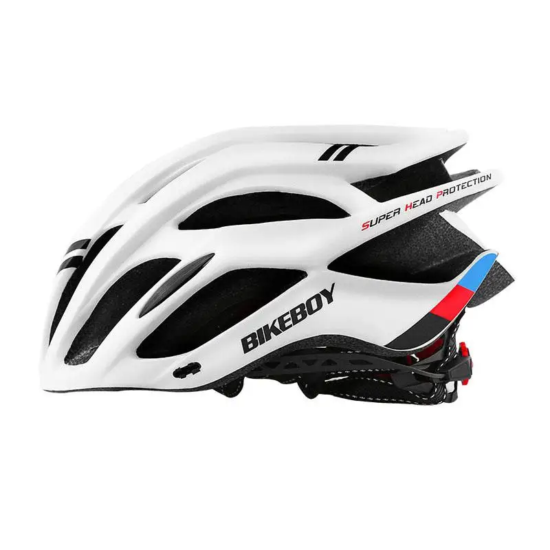 Взрослый MTB дорожный велосипедный шлем для занятий спортом на открытом воздухе Сверхлегкий шлем насекомых шлем с сеткой оснащен градиентом многоцветные велосипедные шапочки - Цвет: White