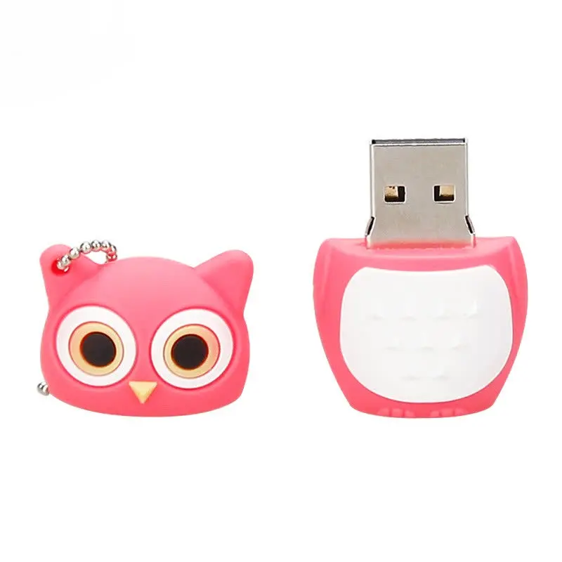 USB флеш-накопитель с милыми животными, 64 ГБ, флешка с рисунком совы, 8 ГБ, флеш-карта памяти, 16 ГБ, USB флешка, 32 ГБ, креативный специальный подарок